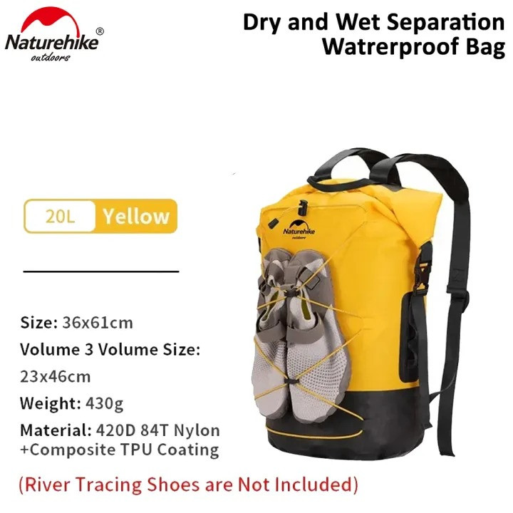 Naturehike IPX6 Waterproof Lightweight Outdoor Backpack 20L