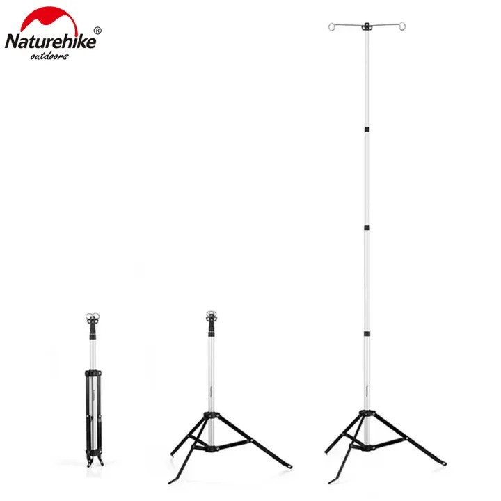 Naturehike DJ01 Outdoor Ultra Light Folding Aluminum Tube Retractable Lamp Holder