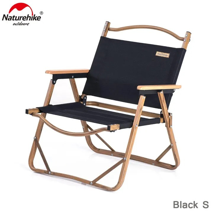 Naturehike Outdoor Furniture Wooden Grain Aluminum Foldable Chair Small