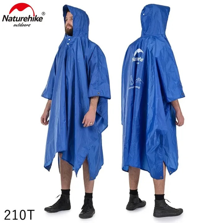 Naturehike 3 in 1 Multifunctional Poncho Raincoat for Hiking Fishing Mountaineering