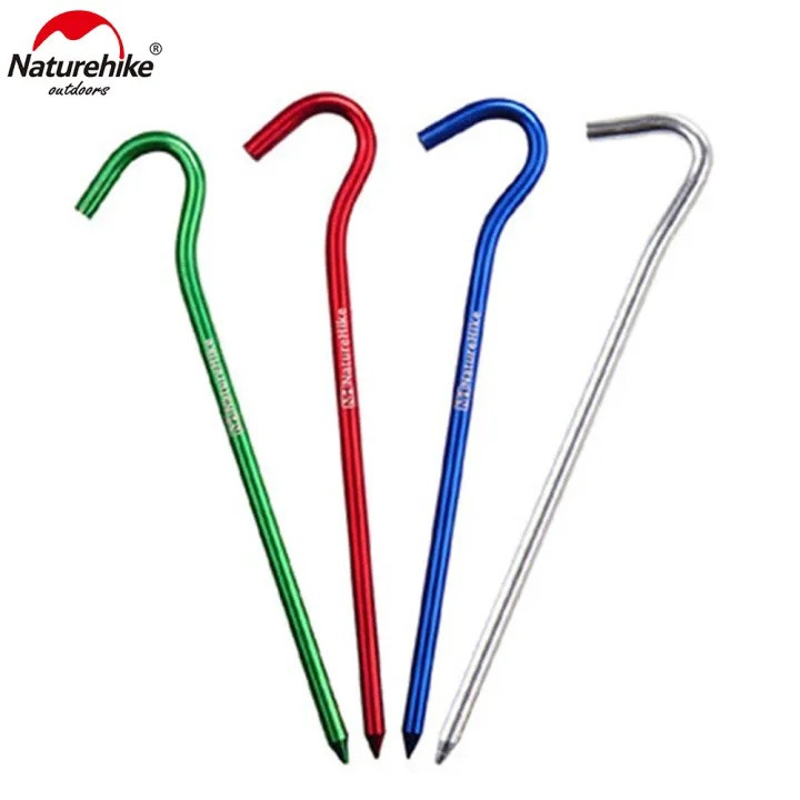 Naturehike Aluminium Alloy Tent Pegs 8 pcs Tent Nails Tent Stake