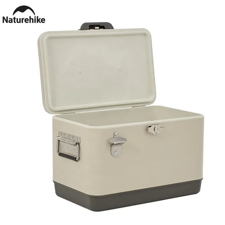 Naturehike Outdoor Camping Picnic 29L Large Capacity Retro Insulation Box Vintage Metal Cooler Box