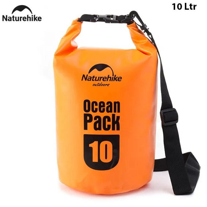 Naturehike Waterproof Bag Marine 500D 10 Ltr PVC Outdoor Upstream Beach Bags Swimming Dry Bags Drifting Sealed Waterproof Dry Bag