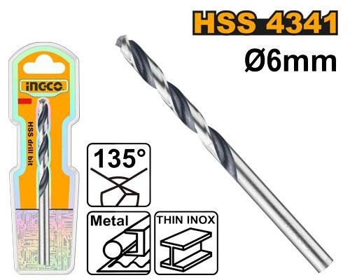 4341 HSS drill bit 6mm DBT1200604