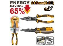 215mm Compound action long nose pliers HCLNP58200