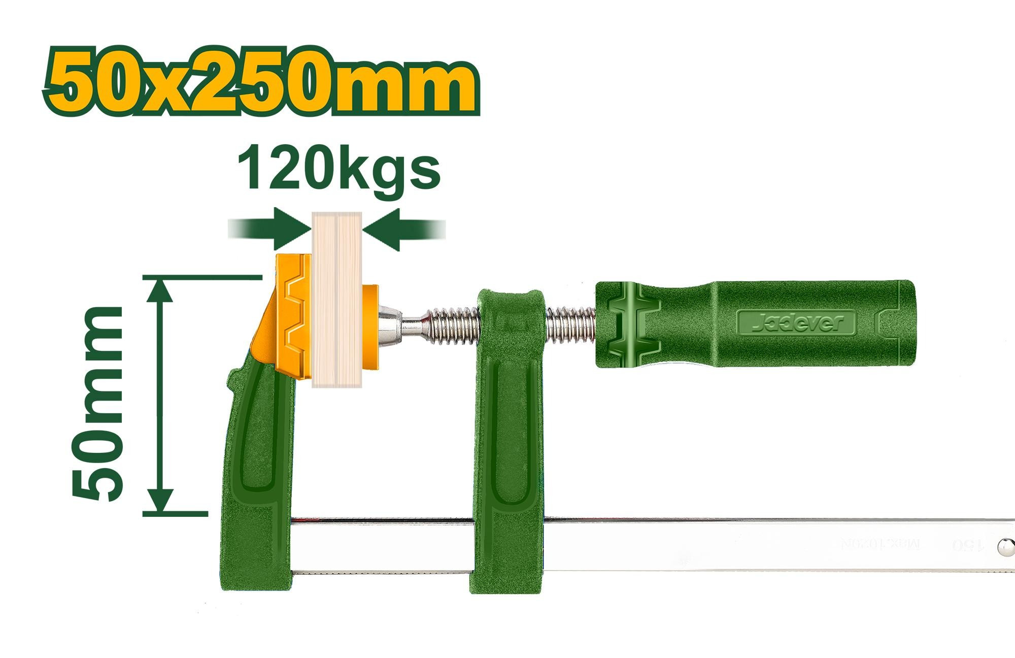 JDCP2153 F Clamp With Plastic Handle 250mm