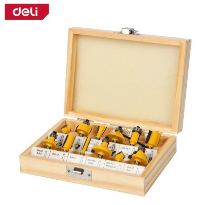 Deli Tools Router Bits Set 12 Pcs EDH-MXD006-EH1