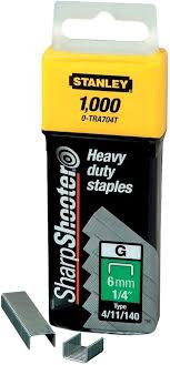 Stanley 1-TRA704T Staples 6mm/1/4 Inch (1000 Pc)