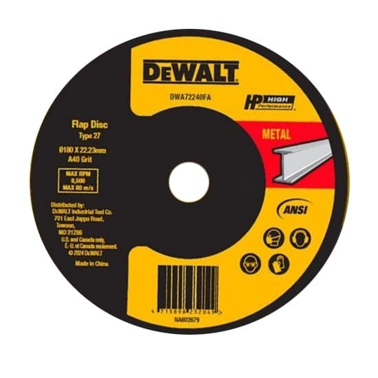 Dewalt DWA41660A 100 X 16 60G A FLAP DISC