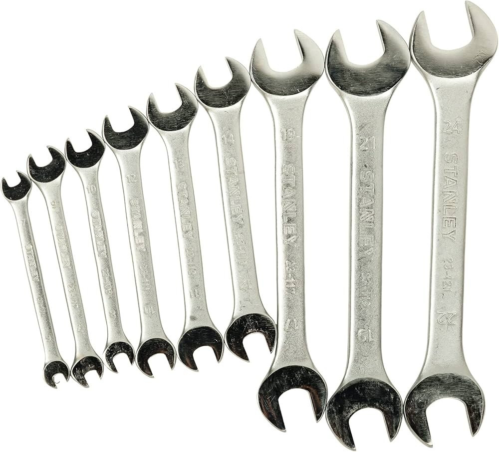 Stanley Open Ended 9Pcs Set Wrenches STMT23124