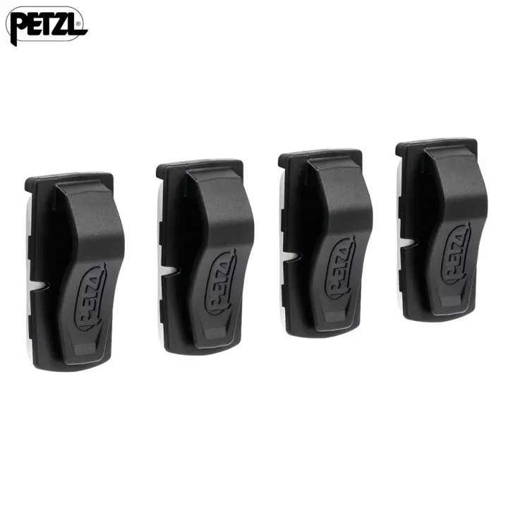 Petzl Uni Adapt Adhesive Clip for Mounting a Headlamp on Variety of Helmet Types (Pack of 4 pcs)