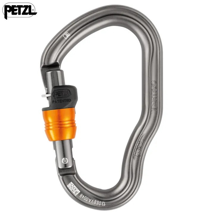 PETZL Vertigo Wire Lock Park Carabiner for Climbing Lanyards
