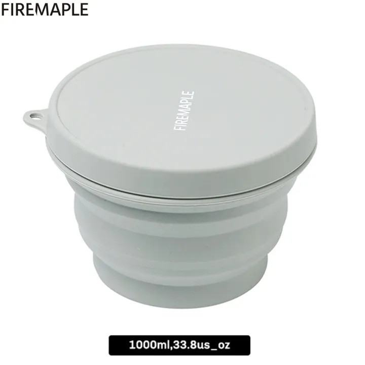 Fire Maple Collapsible Camping Bowl with Lid 1 ltr