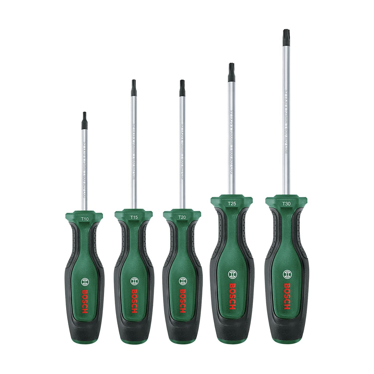 Bosch 5 Pcs Torx Screwdriver Set 1600 A02 BX6
