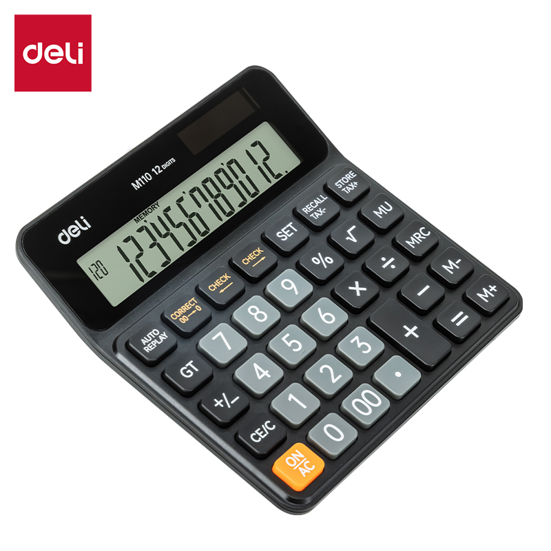 Deli 12 Digits Check Calculator EM110
