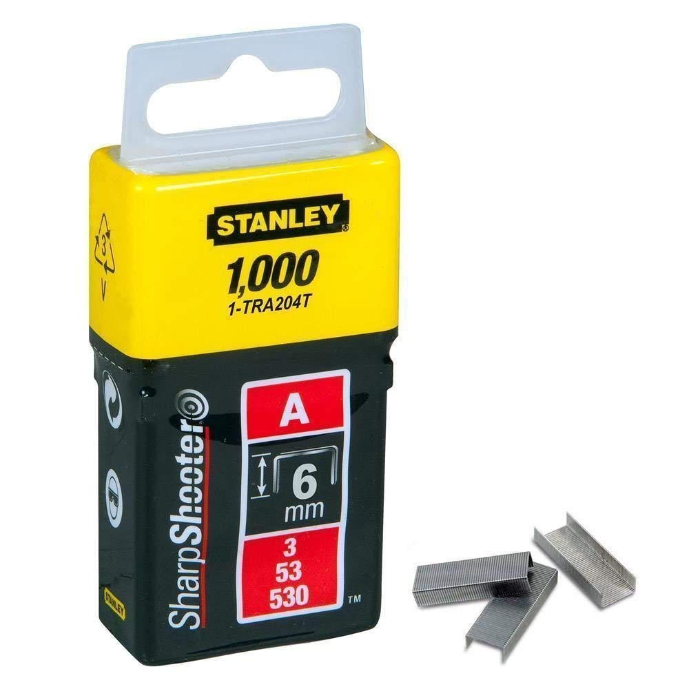 Stanley 1-TRA204T Staples (1000) A Type 6Mm
