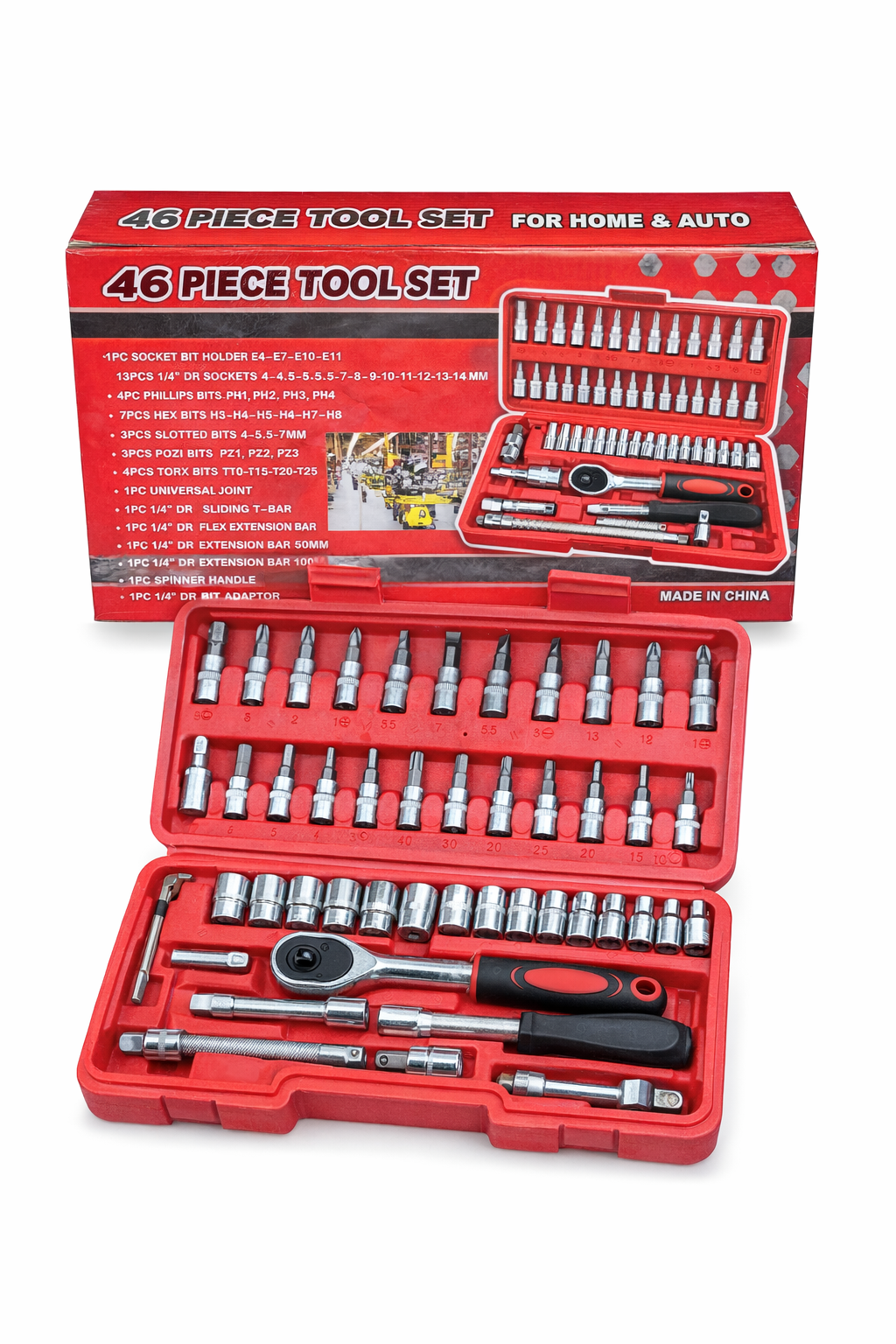 46 in 1 Tool Set for Home Repair & DIY