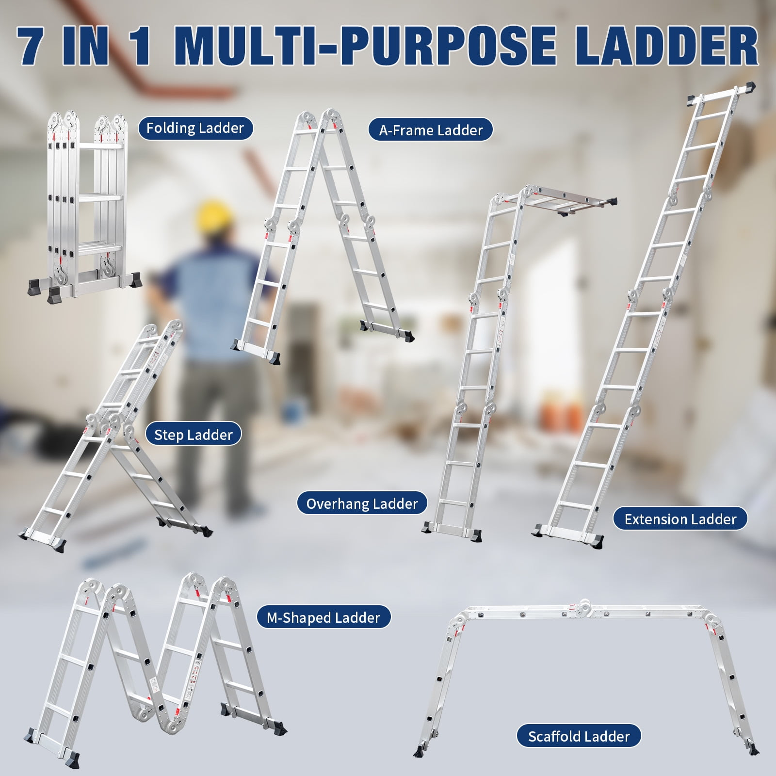 7 in 1 Multi-Purpose Ladder