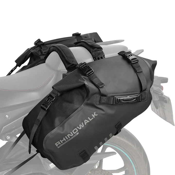 Rackless Waterproof Motorcycle Pannier Side Bag 18L saddle bag