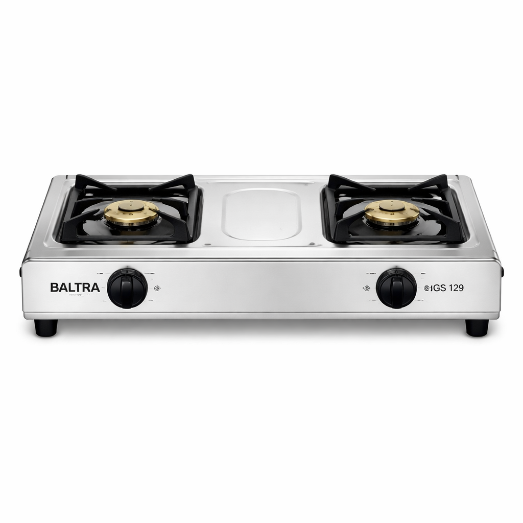 Baltra Gas Stove BGS 129 Silk 2 Burner SS Body