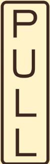 100*50mm Photoluminescent Signage PULL G 31