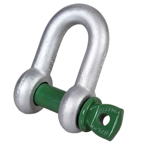17 Ton Extra Heavy D-Shackle with Screw Pin