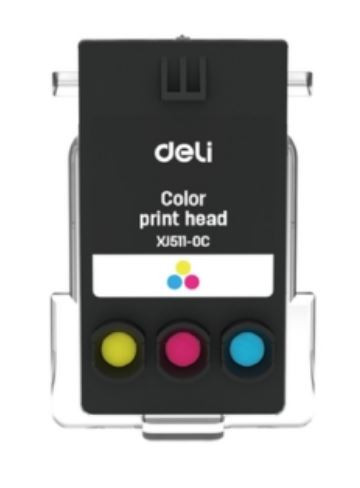 DELI Color Ink Cartridge Print Head XJ511-0C (for Deli printers)