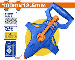 Wadfow 100mx12.5mm Fibreglass Measuring Tape WMT25100