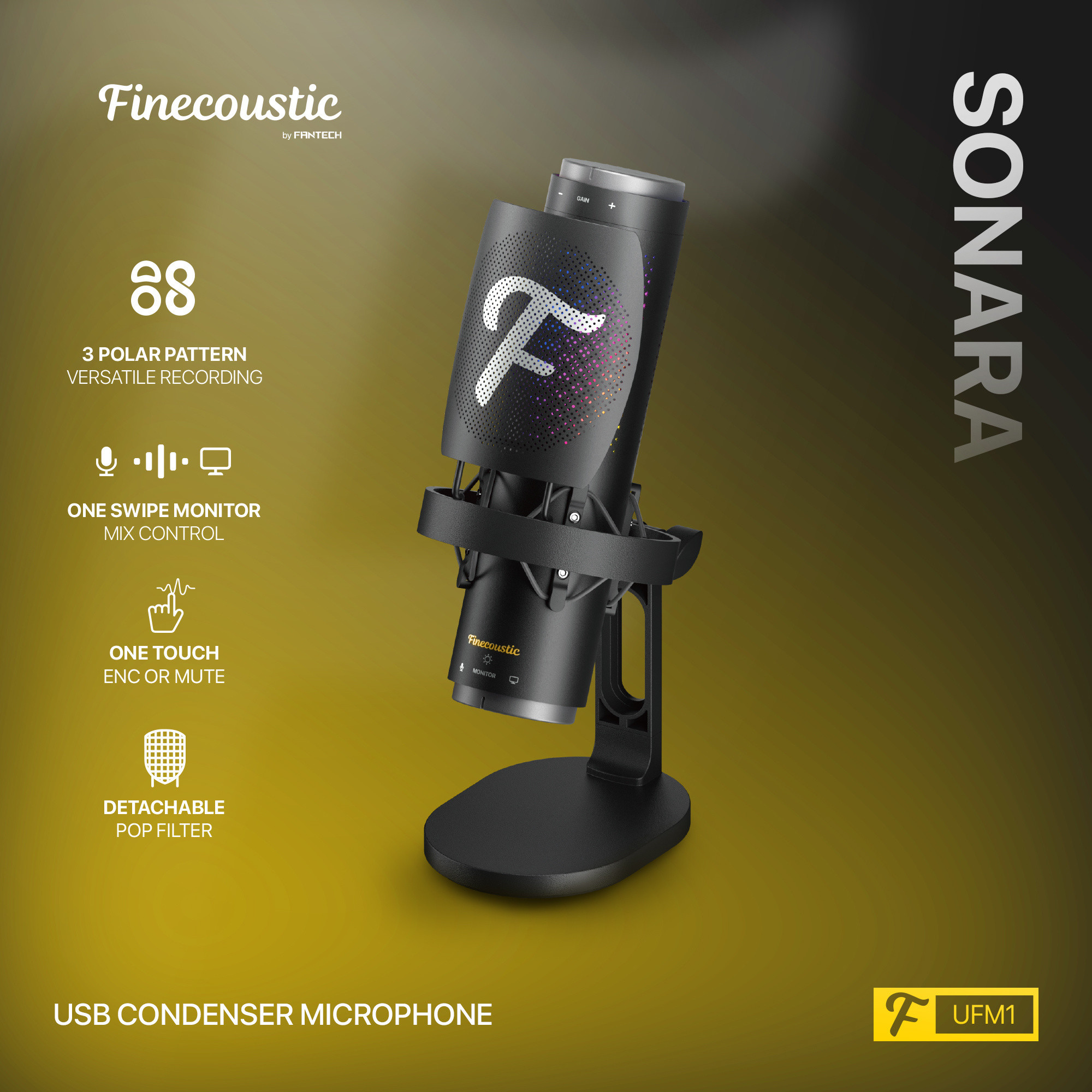 Fantech Wired Microphone SONARA UFM1