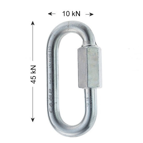 CAMP Oval Quick Link 10mm Stainless Steel