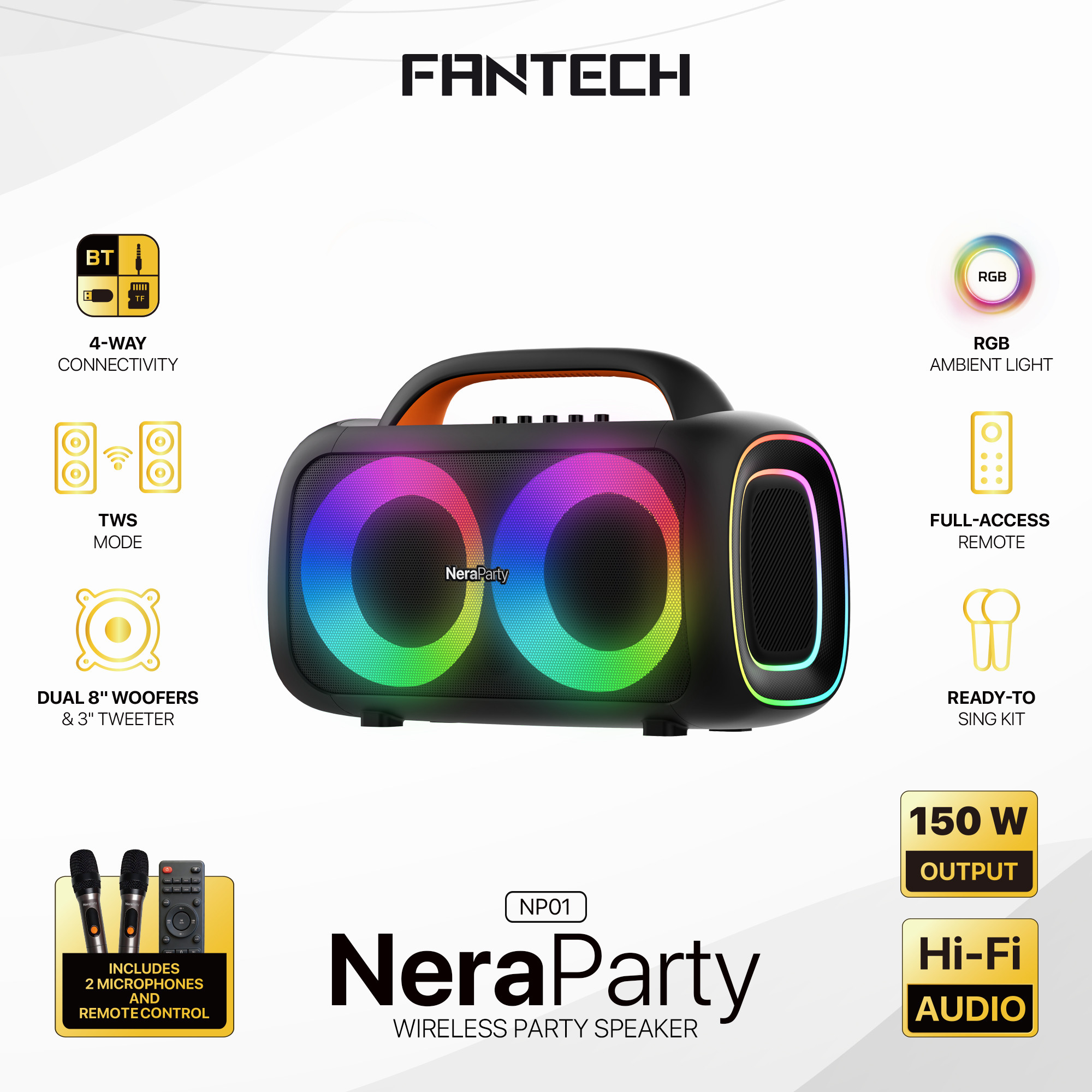 Fantech NeraParty NP01 Wireless Party Speaker