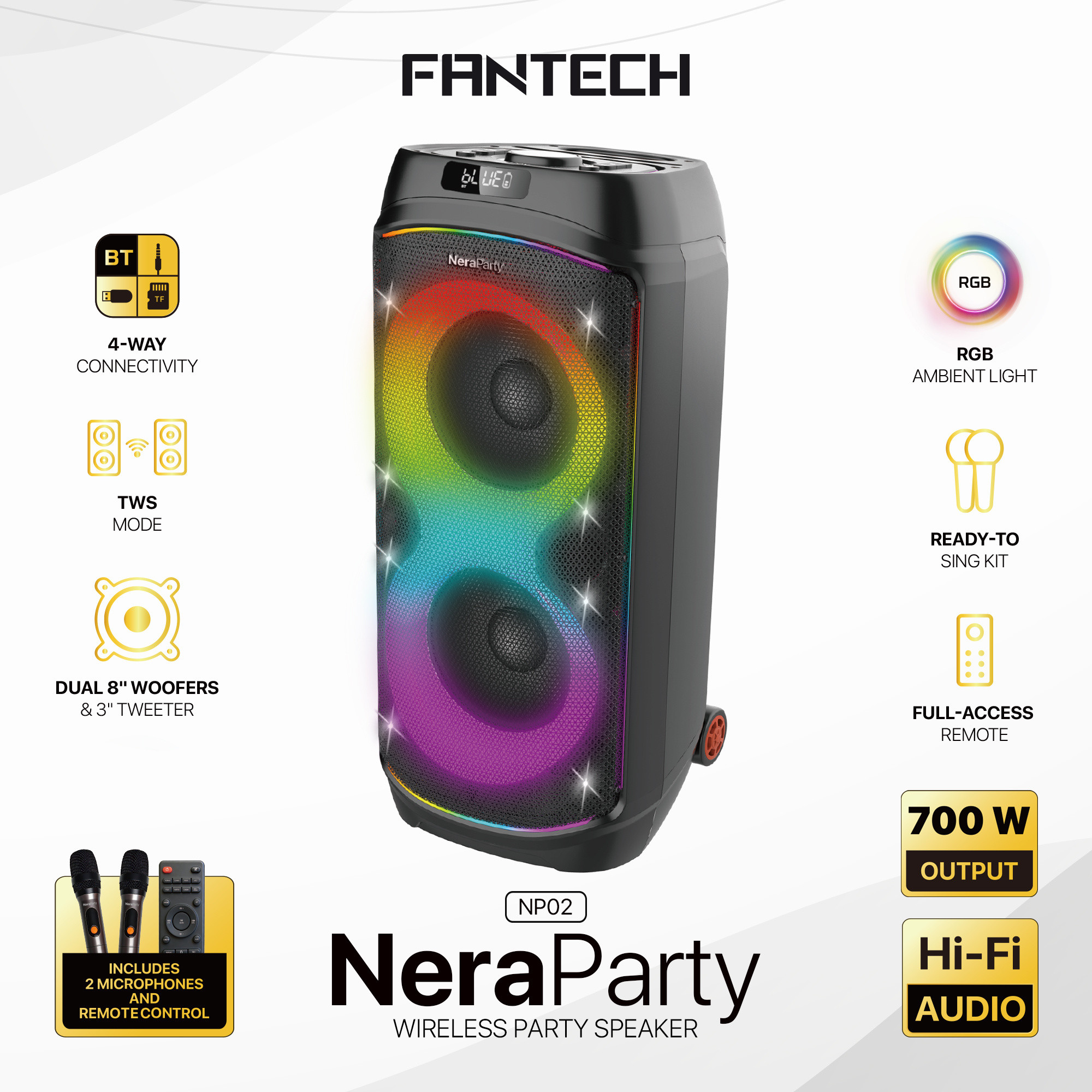 Fantech NeraParty NP02 Wireless Party Speaker