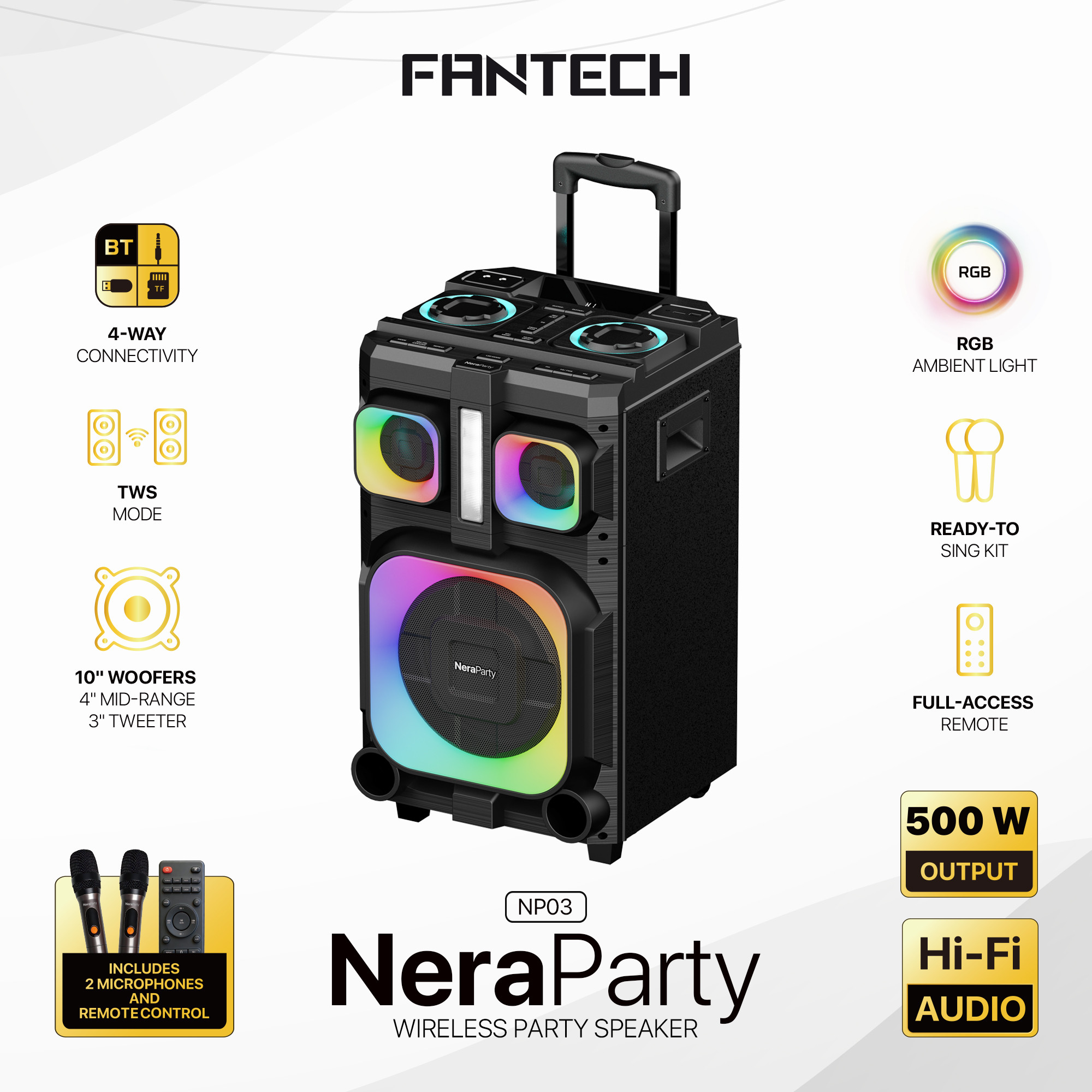 Fantech NeraParty NP03 Wireless Party Speaker