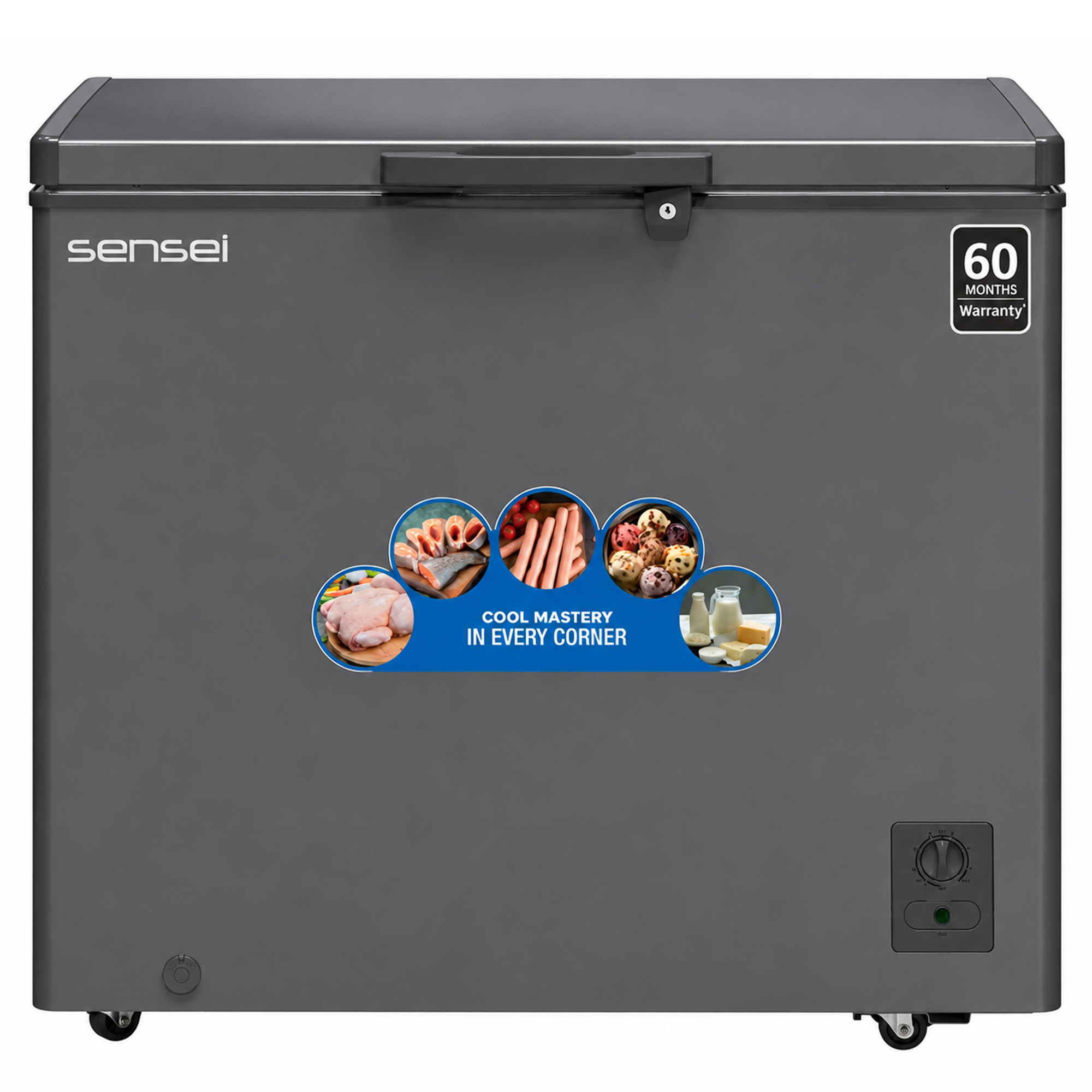 Sensei 240 Liter Hard Top SIngle Door Chest Freezer SCF240HW2C