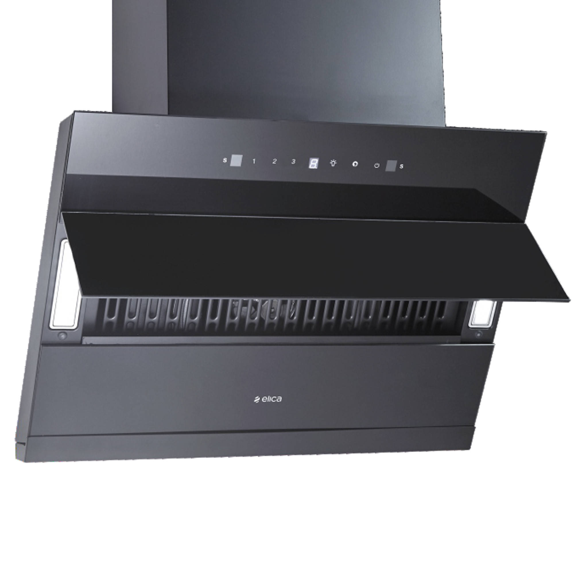 Elica 90 cm Vertical Hood Chimney MATT EFL 3V 901 HAC LTW MS NERO