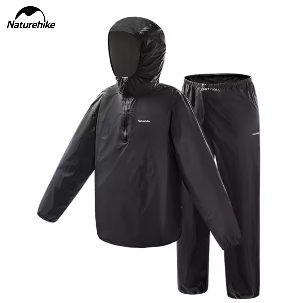Naturehike Split Raincoat Black