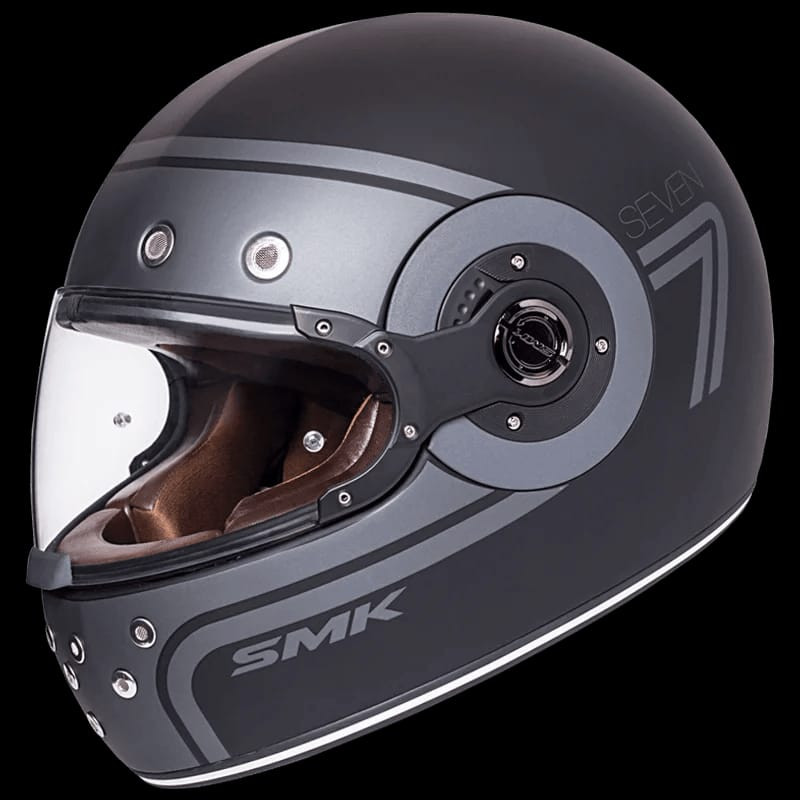 SMK Seven 7 Retro Full Face Motorcycle Helmet