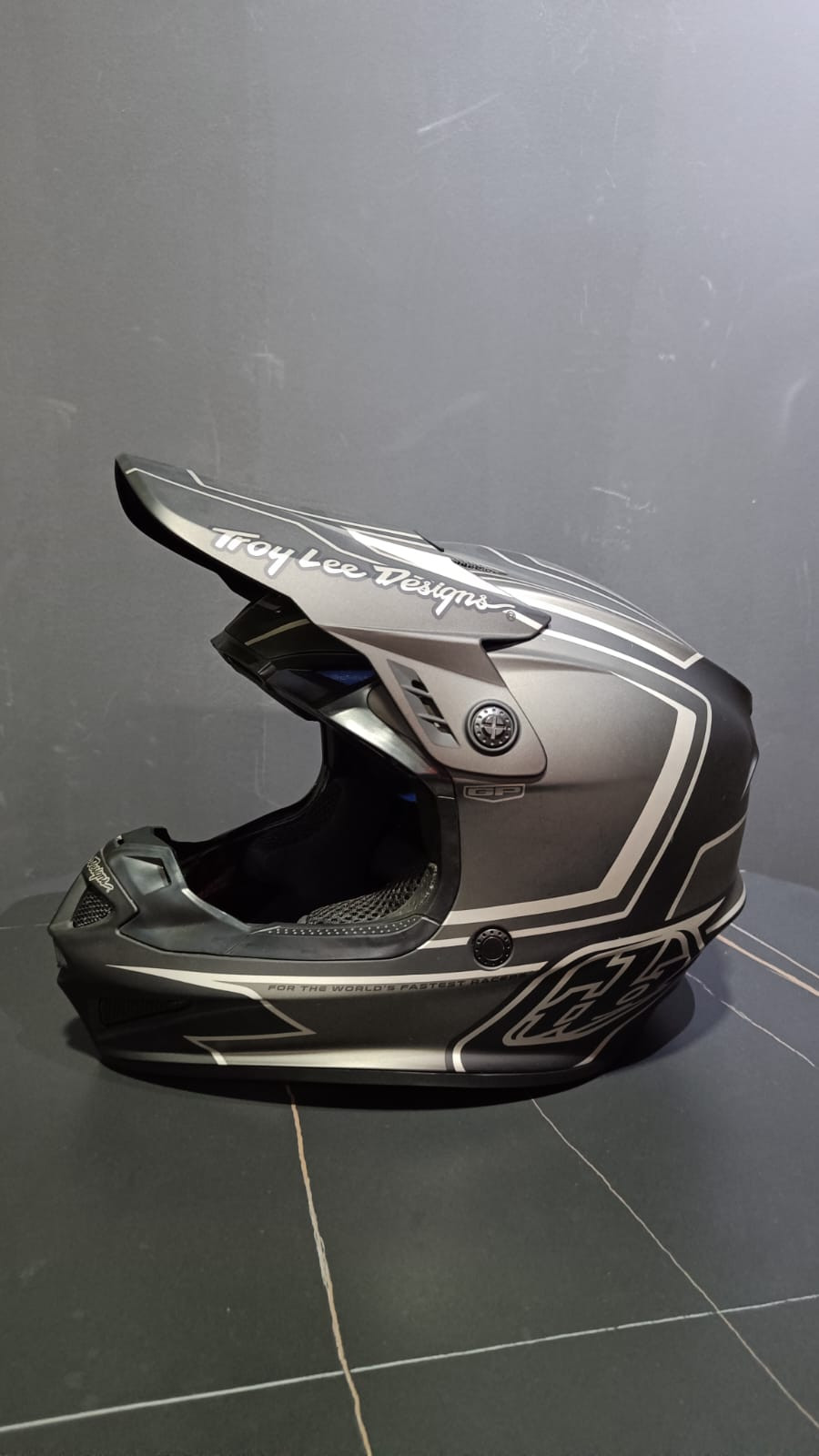 Troy Lee Designs GP-style Motocross/Off-Road Full Face Helmet.